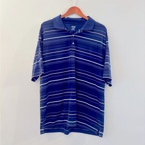 PING Polo Golf Shirt Blue Striped size XL